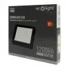Felületre szerelhető mennyezeti LED panel lámpa 12W 1200lm 4000K semleges fehér 120° négyzet alakú fekete Downlight Ecolight