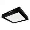 Felületre szerelhető mennyezeti LED panel lámpa 18W 1980lm 4000K semleges fehér 120° négyzet alakú fekete Downlight Ecolight