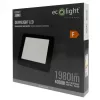 Felületre szerelhető mennyezeti LED panel lámpa 18W 1980lm 4000K semleges fehér 120° négyzet alakú fekete Downlight Ecolight