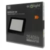 Felületre szerelhető mennyezeti LED panel lámpa 24W 2640lm 4000K semleges fehér 120° négyzet alakú fekete Downlight Ecolight
