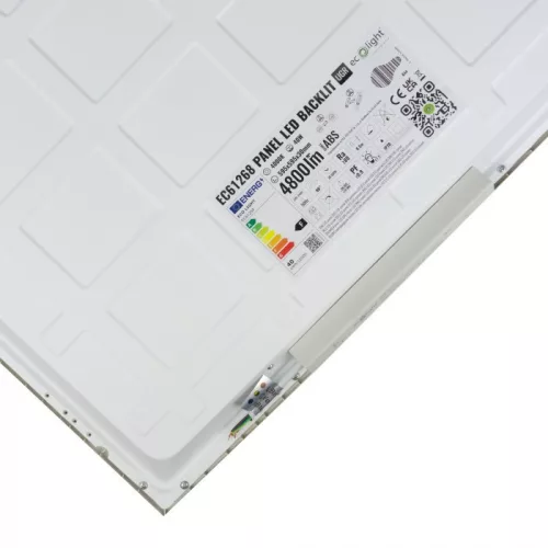 Süllyesztett mennyezeti LED panel lámpatest 40W 4800lm 4000K semleges fehér kazettás 60x60 cm Backlit Ecolight