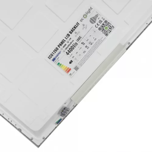 Süllyesztett mennyezeti LED panel lámpatest 40W 4800lm 3000K meleg fehér kazettás 60x60 cm Backlit Ecolight