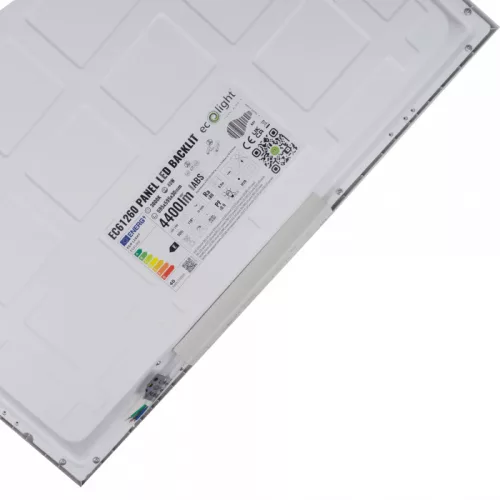 Süllyesztett mennyezeti LED panel lámpatest 40W 4800lm 3000K meleg fehér kazettás 60x60 cm Backlit Ecolight