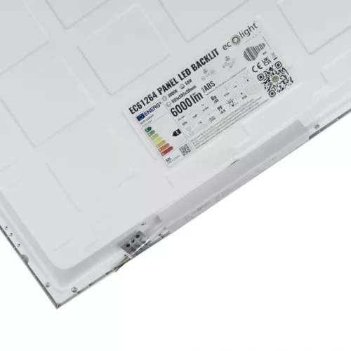Süllyesztett mennyezeti LED panel lámpatest 50W 6000lm 3000K meleg fehér kazettás 60x60 cm Backlit Ecolight