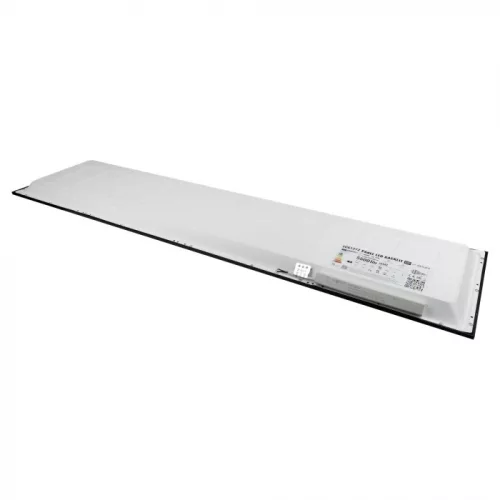Süllyesztett mennyezeti LED panel lámpatest 50W 5500lm 4000K semleges fehér téglalap alakú fekete 120x30 cm Ecolight