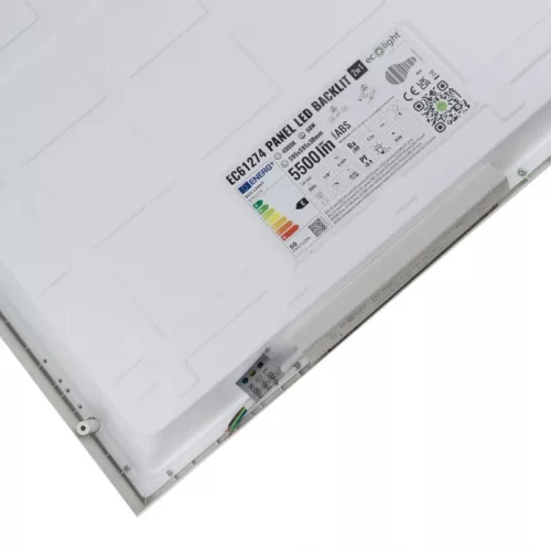 Süllyesztett mennyezeti LED panel lámpatest 2w1 50W 5500lm 4000K semleges fehér kazettás 60x60 cm Ecolight