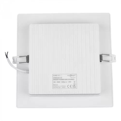 Süllyesztett mennyezeti LED panel lámpatest 18W 1980lm 4000K semleges fehér 120° négyzet alakú fehér Downlight Ecolight