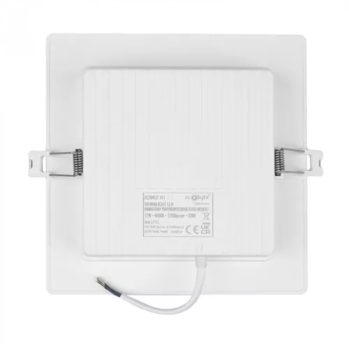 Süllyesztett mennyezeti LED panel lámpatest 12W 1200lm 4000K semleges fehér 120° négyzet alakú fehér Downlight Ecolight