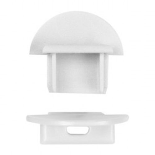 Alumínium profil LED szalagokhoz, eloxált, süllyesztett, 1 m, átlátszó lámpabúrával és Ecolight végsapkákkal