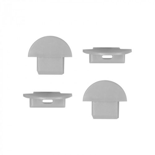 Alumínium profil LED szalagokhoz, eloxált, süllyesztett, 2 m, opál lámpabúrával és Ecolight végsapkákkal