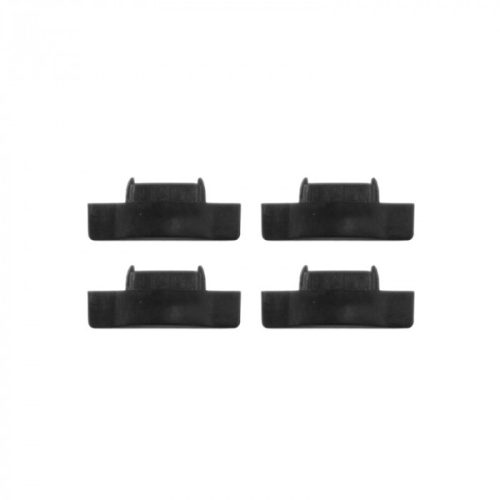 Süllyesztett fekete LED alumínium profil 2m fekete borítással LED szalagokhoz + végzárókkal P sorozat Ecolight