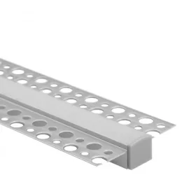   Alumínium profil, süllyesztett, LED-hez, süllyesztett, KARTON / GIPS kártyákhoz, 2 m, opál lámpabúrával és Ecolight végzárókkal