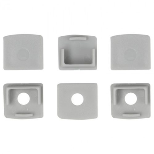 Süllyesztett alumínium LED profil kartonhoz/gipszkartonhoz 2m matt ernyővel és Ecolight végzárókkal