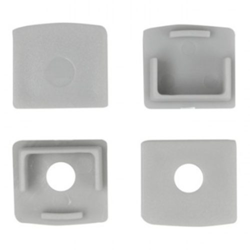 Alumínium profil, süllyesztett, LED-hez, süllyesztett, KARTON / GIPSZkarton lapokhoz, 2 m, átlátszó lámpabúrával és Ecolight végsapkákkal