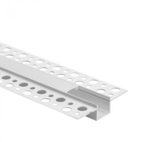   LED alumínium profil gipszkartonhoz REGIPS süllyesztett fehér 2m matt borítással LED szalagokhoz + végzárókkal GP Ecolight sorozat