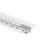 LED alumínium profil gipszkartonhoz REGIPS süllyesztett fehér 2m matt borítással LED szalagokhoz + végzárókkal GP Ecolight sorozat