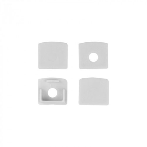 LED alumínium profil gipszkartonhoz REGIPS süllyesztett fehér 2m matt borítással LED szalagokhoz + végzárókkal GP Ecolight sorozat