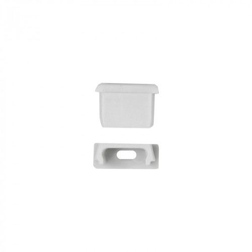 Felületre szerelhető eloxált alumínium LED profil 1m átlátszó borítással LED szalagokhoz + végzárókkal N Ecolight sorozat