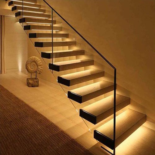 Alumínium profil LED szalagokhoz, eloxált, süllyesztett/felületre szerelhető, 2m, átlátszó borítással és Ecolight végsapkákkal