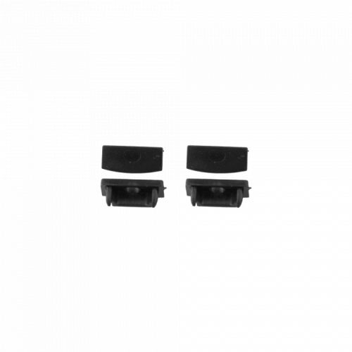 Felületre szerelhető fekete alumínium LED profil 2m matt borítással LED szalagokhoz + végzárókkal Ecolight N sorozat