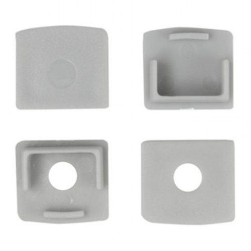 Felületre szerelhető alumínium profil LED-hez KARTON/GIPS kártyákhoz 2m, matt lámpabúrával és Ecolight végsapkákkal