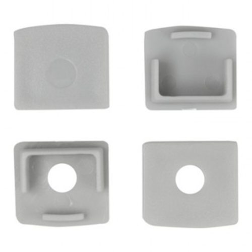 Felületre szerelhető alumínium profil LED-hez KARTON/GIPS kártyákhoz 2m átlátszó lámpabúrával és Ecolight végsapkákkal