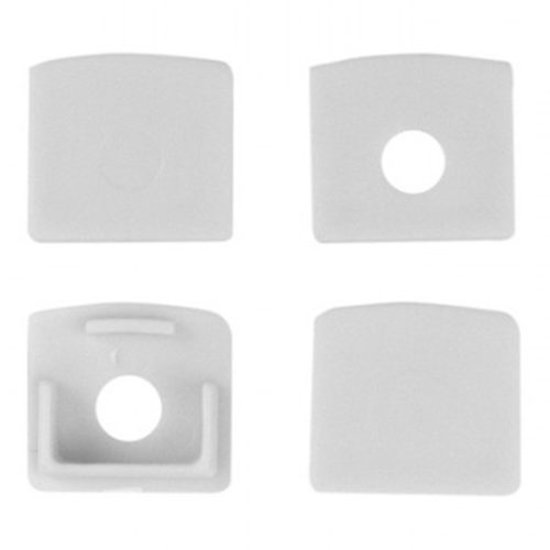 Alumínium profil, felületre szerelt, fehér, LED-hez, KARTON / GIPSZkarton lapokhoz, 2 m, opál lámpabúrával és Ecolight végzárókkal