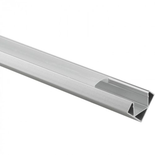 Alumínium profil LED Silver Corner 2m-hez fagyos lámpabúrával és Ecolight végsapkákkal