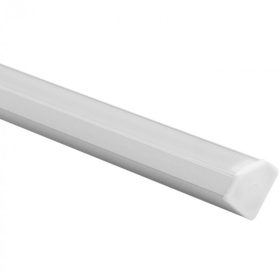   Alumínium profil 2m-es LED White Cornerhez, tejes lámpaernyővel és Ecolight végzárókkal