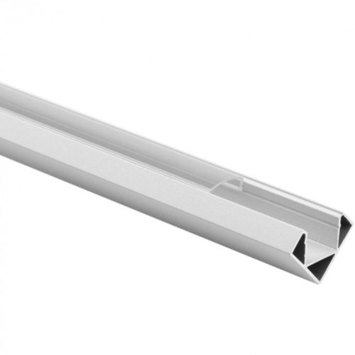 Alumínium profil LED fehér sarok 2 m-hez átlátszó lámpaernyővel és Ecolight végsapkákkal