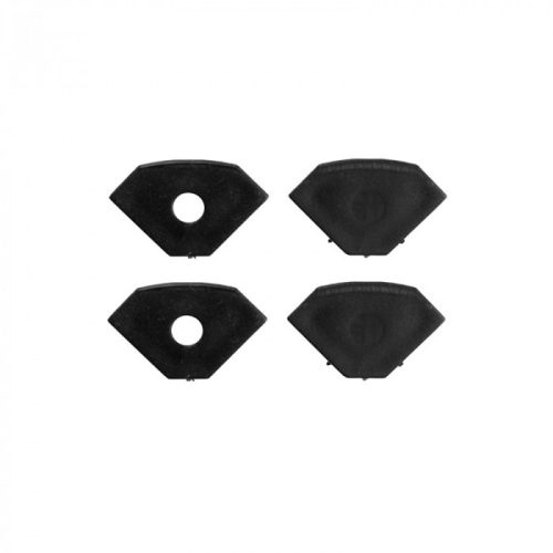 Sarokba szerelhető alumínium LED profil, fekete, 2 m, matt borítással, LED szalagokhoz + végzárókkal, R sorozat, Ecolight