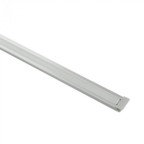 Süllyesztett eloxált alumínium LED profil 2m matt borítással LED szalagokhoz + végzárókkal PW Ecolight sorozat