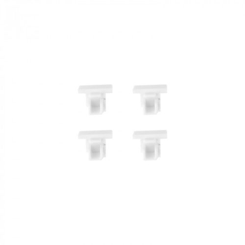 Süllyesztett alumínium LED profil fehér 2m matt borítással LED szalagokhoz + végzárókkal PW Ecolight sorozat