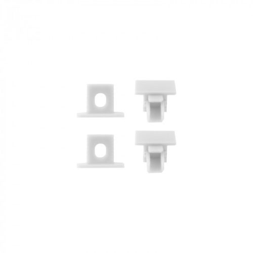 Süllyesztett alumínium LED profil fehér 2m matt borítással LED szalagokhoz + végzárókkal PW Ecolight sorozat