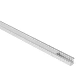   Süllyesztett eloxált alumínium LED profil 1m matt borítással LED szalagokhoz + végzárókkal PW Ecolight sorozat