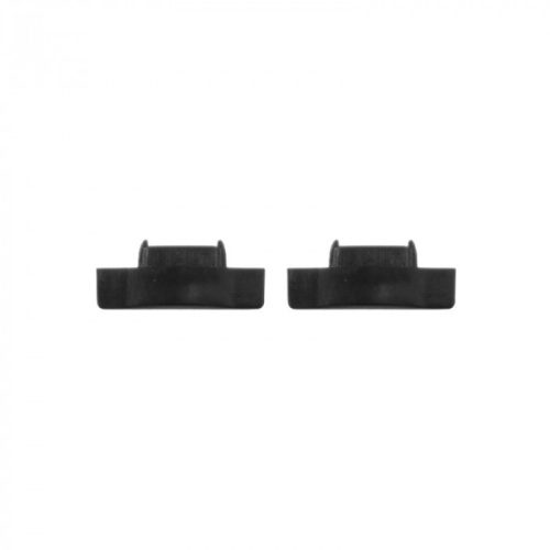 Süllyesztett LED alumínium profil, fekete, 1m, fekete borítással LED szalagokhoz + végzárókkal, Ecolight P sorozat