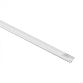   Sarokba szerelhető fehér LED alumínium profil 2m matt borítással LED szalagokhoz + végzárókkal RW Ecolight sorozat