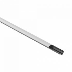   Sarokba szerelhető fekete LED alumínium profil 2m matt borítással LED szalagokhoz + végzárókkal RW Ecolight sorozat