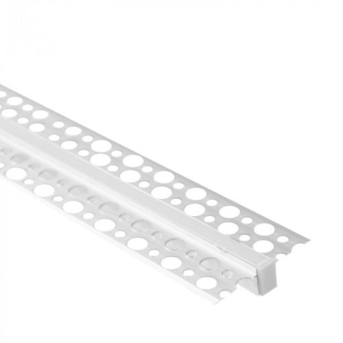 LED alumínium profil gipszkartonhoz REGIPS süllyesztett eloxált 2m matt borítással LED szalagokhoz + végzárókkal GPW Ecolight sorozat