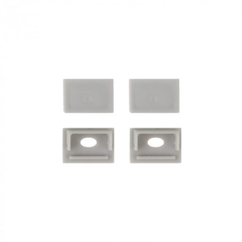 LED alumínium profil gipszkartonhoz REGIPS széles, eloxált csempéhez való alátét 2m tejszerű borítással LED szalagokhoz + végzárókhoz GNS Ecolight sorozat