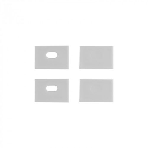 LED alumínium profil gipszkartonhoz REGIPS széles csempéhez való alátét fehér 2m tejfehér borítással LED szalagokhoz + végzárókkal GNS Ecolight sorozat