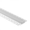 REGIPS alumínium LED profil gipszkartonhoz, széles, csempe alá helyezhető, fehér, 1 m, matt borítással, LED szalagokhoz + végzárókkal, GNS Ecolight sorozat