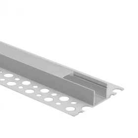   REGIPS alumínium LED profil gipszkartonhoz, csempe alá, fehér, 1m, matt ernyővel LED szalagokhoz + végzárókkal, GN Ecolight sorozat