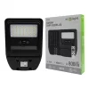 Napelemes ipari LED utcai lámpatest 50W 800lm 4000K semleges fehér téglalap alakú fekete IP65 mozgás- és alkonyérzékelővel Ecolight