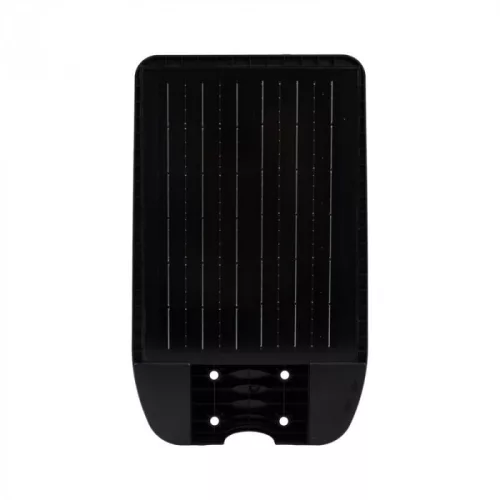 Napelemes ipari LED utcai lámpatest 100W 1400lm 4000K semleges fehér téglalap alakú fekete-szürke IP65 mozgás- és alkonyérzékelővel Ecolight