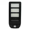 Napelemes ipari LED utcai lámpatest 150W 1800lm 4000K semleges fehér téglalap alakú fekete IP65 mozgás- és alkonyérzékelővel Ecolight