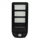Napelemes ipari LED utcai lámpatest 150W 1800lm 4000K semleges fehér téglalap alakú fekete IP65 mozgás- és alkonyérzékelővel Ecolight