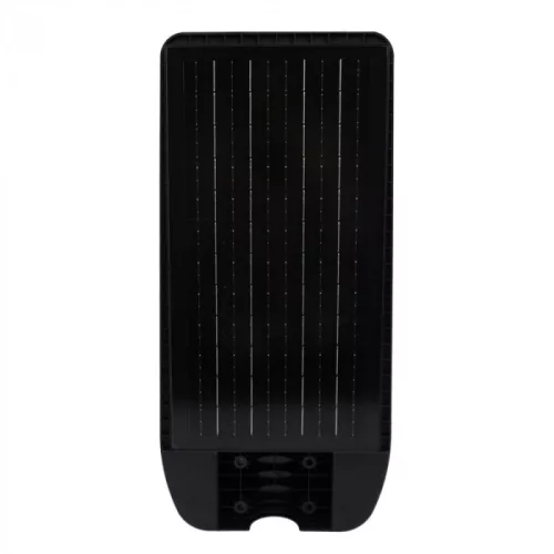 Napelemes ipari LED utcai lámpatest 150W 1800lm 4000K semleges fehér téglalap alakú fekete IP65 mozgás- és alkonyérzékelővel Ecolight