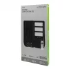 Napelemes ipari LED utcai lámpatest 150W 1800lm 4000K semleges fehér téglalap alakú fekete IP65 mozgás- és alkonyérzékelővel Ecolight