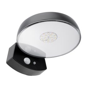   Kerti fali lámpa emelő LED napelemes lámpatest mozgás- és szürkületérzékelővel 4000K IP65